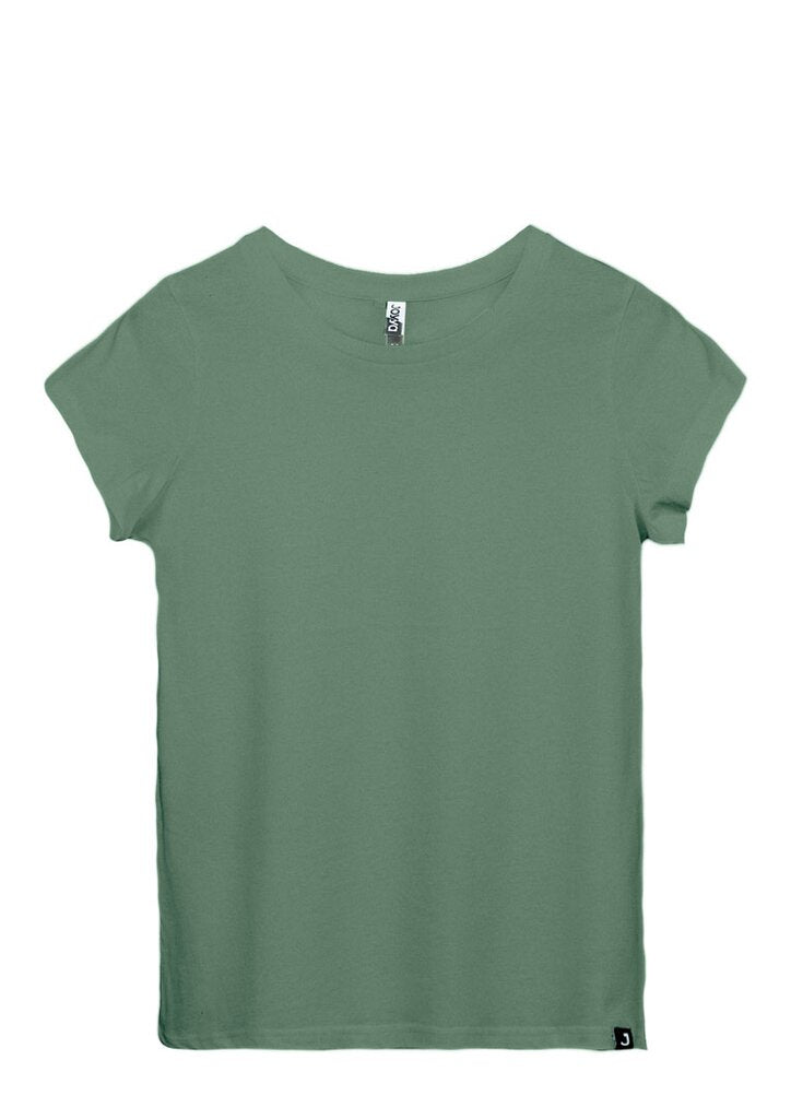 Women's Cap Sleeve Tee, Organic Cotton & Recycled Polyester